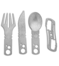 Koch Tools TiWare Camp Utensil Set - Stonewashed Titanium 