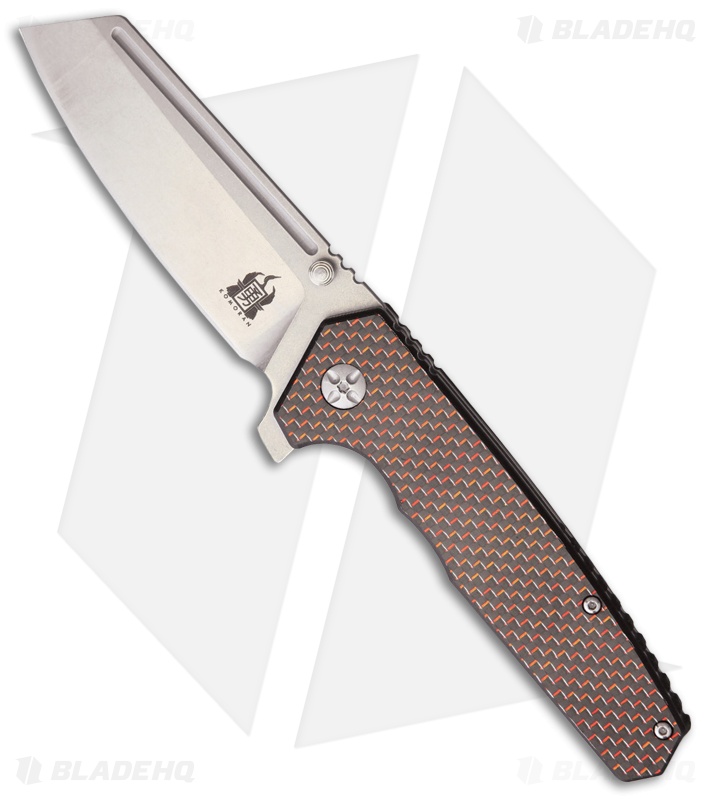 【メルカリ便/丁寧梱包/即日発送】CRYMAXジャオウガ csプロモ ローダー入 Komoran KO021 Black G-10/Red CF Cleaver SW Stainless Steel