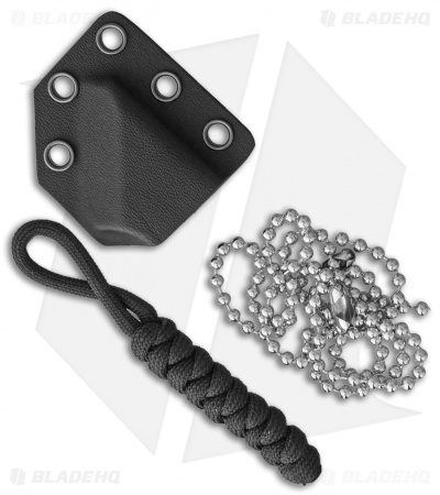 Krudo FLEA DT Neck Knife Steel w/ Kydex Sheath (1.6" Satin)