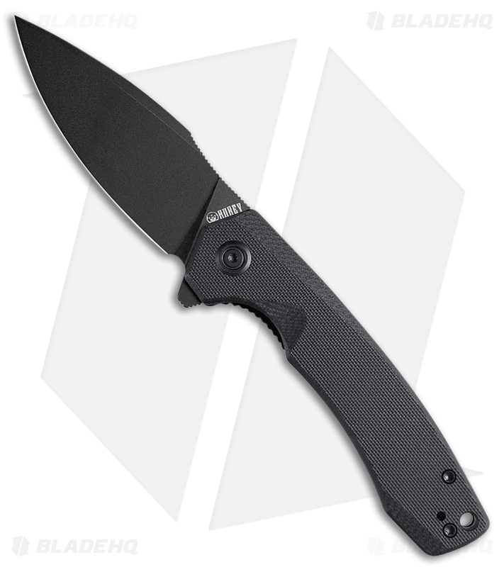 Kubey Knives Calyce Liner Lock Knife Black G-10 ( 3.27" Black)