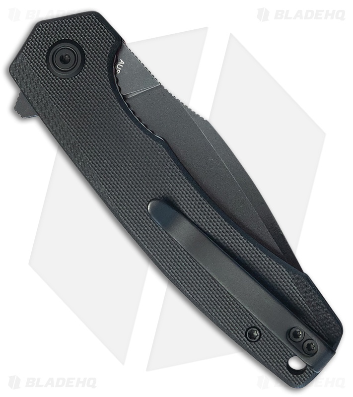 Kubey Knives Calyce Liner Lock Knife Black G-10 ( 3.27" Black)