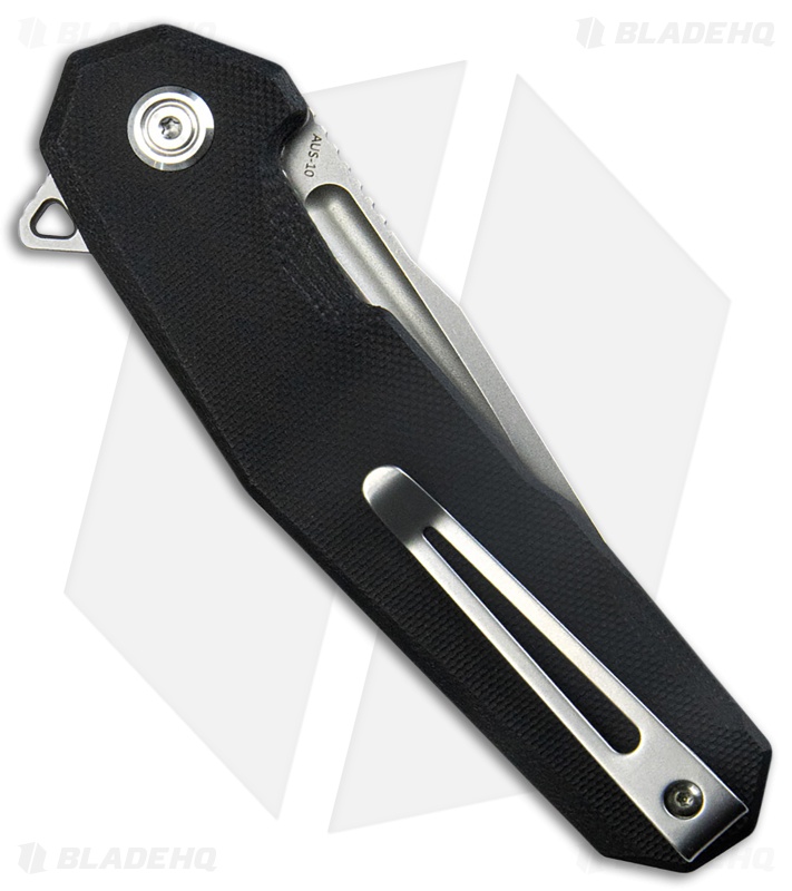 Kubey Carve Liner Lock Knife Black G-10 (Bead Blast) KB237G