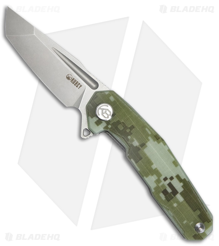 Kubey Carve Liner Lock Knife Camo G-10 (Sandblast) KB237H