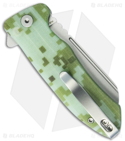 Kubey Creon Button Lock Knife Camo G-10 (2.87" Bead Blast) KU336J