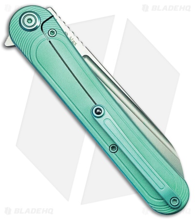 Kubey Tkachukv Dandy Frame Lock Knife Jade Titanium (4" Bead Blast CPM S90V)