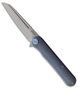 Kubey Tkachukv Dandy Frame Lock Knife Blue Titanium (4" Bead Blast S90V)