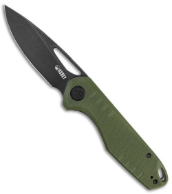 Kubey Doris Liner Lock Knife OD Green G-10 (3.2" Black)