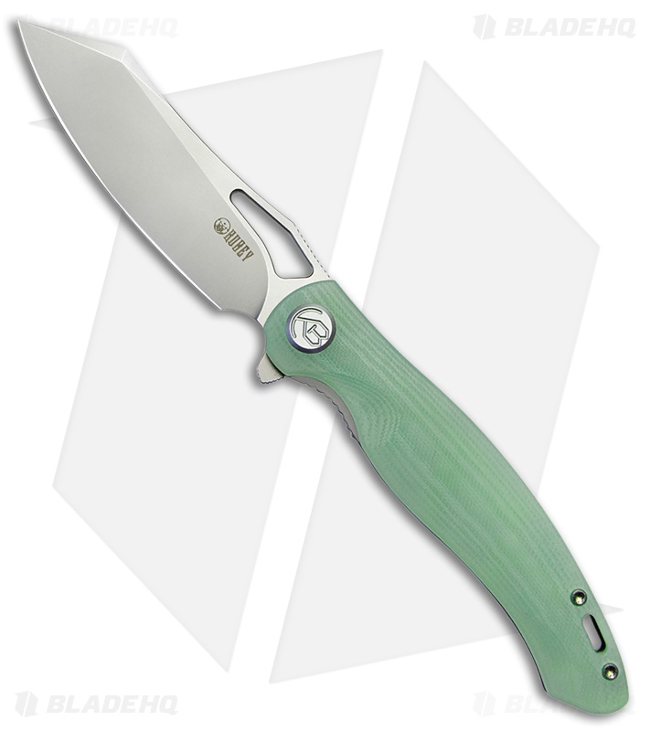 Kubey Drake Liner Lock Knife Jade G-10 (Bead Blast) KU239I