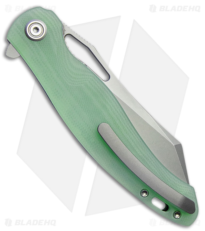 Kubey Drake Liner Lock Knife Jade G-10 (Bead Blast) KU239I
