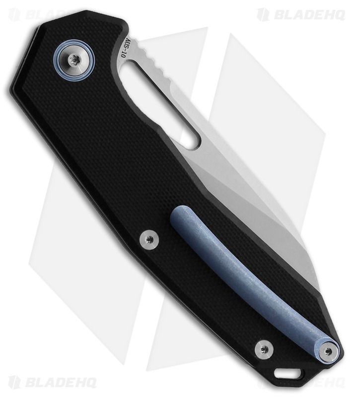 Kubey Vagrant Liner Lock Knife Black G-10 (Satin) - Blade HQ