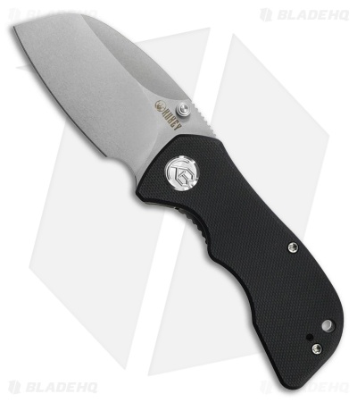 Kubey Knives Karaji Liner Lock Knife Black G-10 (2.6" Bead Blast)