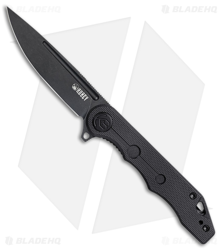 Kubey Mizo Liner Lock Knife Black G-10 (Black SW AUS-10)