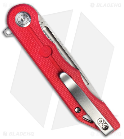 Kubey Mizo Liner Lock Knife Red G-10 (3.15" Bead Blast) KU312K