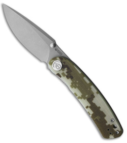 Kubey Momentum Liner Lock Knife Camo (3.5" Bead Blast)