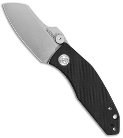 Kubey Monsterdog Liner Lock Knife Black G-10 (3" Bead Blast)