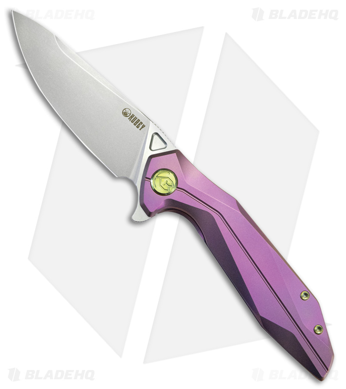 ななめ　Nov Kubey Nova Frame Lock Purple Titanium - Blade HQ