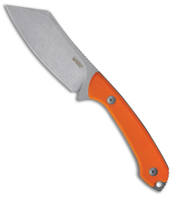 Kubey Perses Outdoor Survival Fixed Blade Knife Orange G-10 (4.1" Bead Blast)