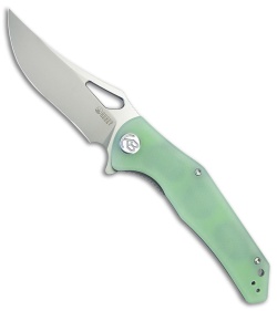 Kubey Phemius Liner Lock Knife Jade G-10 (3.7" Sandblast) KU149D