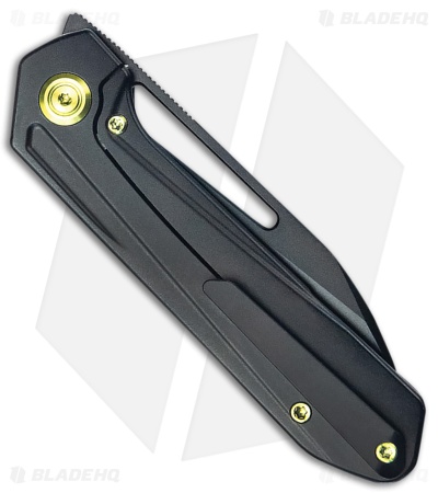 Kubey Royal Frame Lock Knife Blackout Titanium (2.9" Black) KB321O