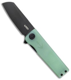 Kubey Sekira Sochi Sailor Liner Lock Knife Jade G-10 (3.1" Black Stonewash)