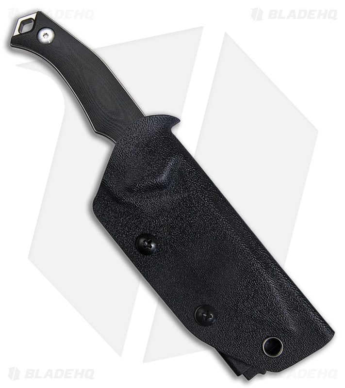 Kubey Swordfish Fixed Blade Knife Black G-10 (3.2" Bead Blast) KU184D
