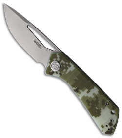 Kubey Thalia Liner Lock Knife Camo G-10 (3.25" Bead Blast) KU331A