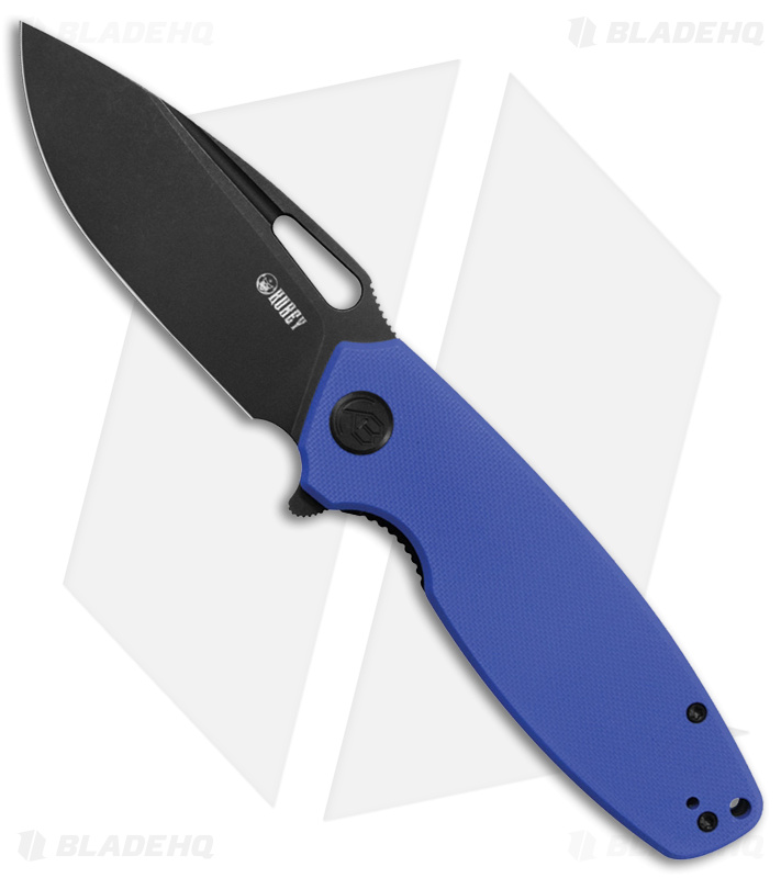 Kubey Tityus Liner Lock Knife Blue G-10 (Black) - Blade HQ