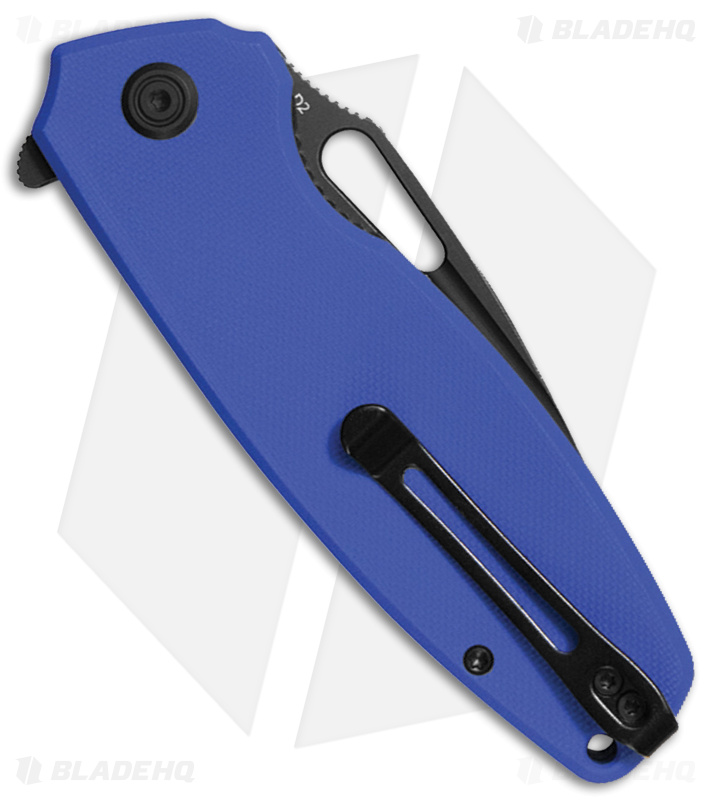 Kubey Tityus Liner Lock Knife Blue G-10 (Black) - Blade HQ