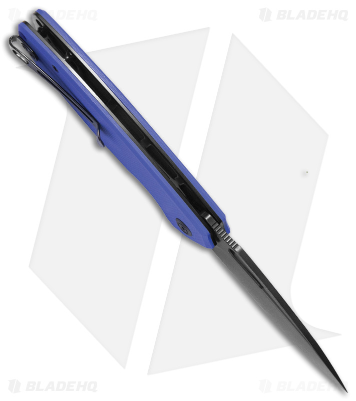 Kubey Tityus Liner Lock Knife Blue G-10 (Black) - Blade HQ
