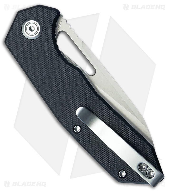 Kubey Vagrant Liner Lock Knife Black G-10 (3.2" Sand Blast 14C28N)