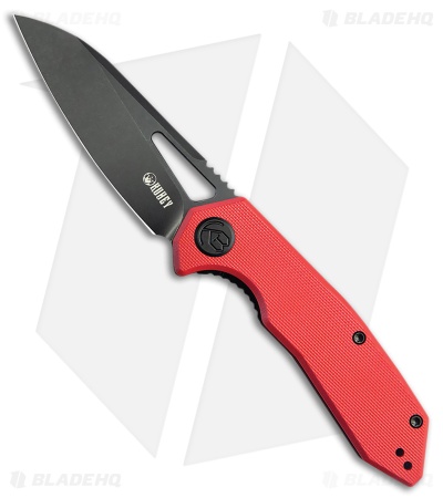 Kubey Vagrant Liner Lock Knife Red G-10 Black 14C28N