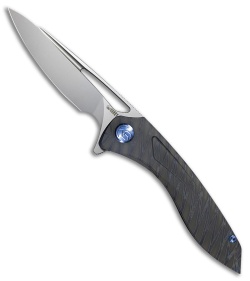 Kubey Veloce Frame Lock Knife Flamed Titanium (3.94" Bead Blast) KB171I