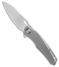 Kunwu Knives Zen Compact Elmax Frame Lock Knife - Gray Titanium