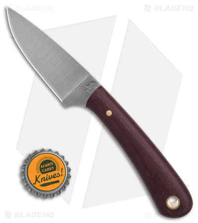 LT Wright Frontier Valley A2 Fixed Blade Double Red Micarta (3" Satin)