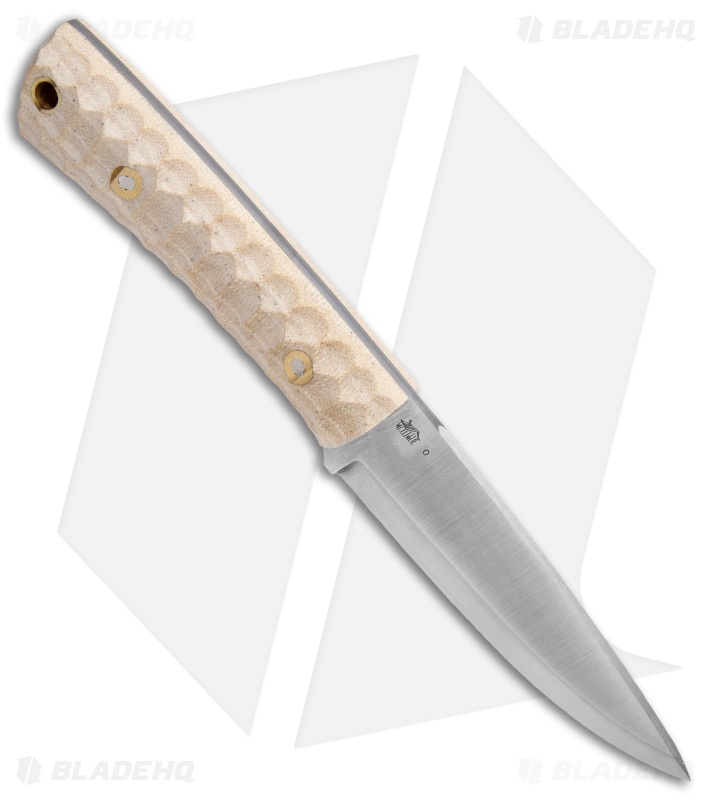 LT Wright Knives Gary Wines Bushcrafter Knife Snakeskin Micarta (4.5" Satin)