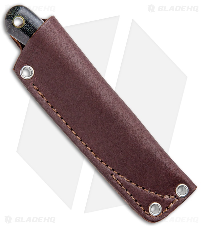 LT Wright Knives Great Plainsman Knife Matte Black Micarta (2.75" Satin)
