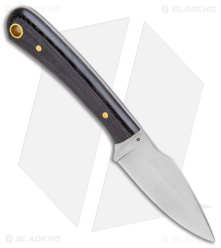 LT Wright Knives Great Plainsman Knife Matte Black Micarta (2.75" Satin)