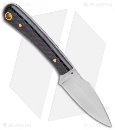 LT Wright Knives Great Plainsman Knife Matte Black Micarta (2.75" Satin)