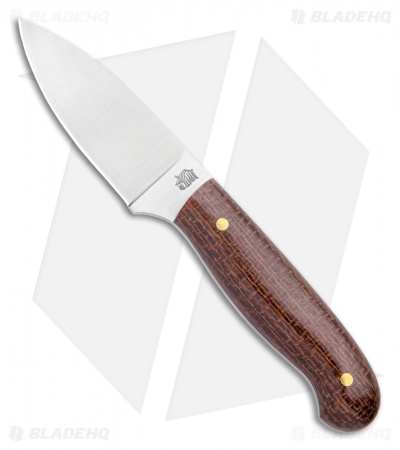 LT Wright Knives Patriot Fixed Blade Polished Burlap Micarta (2.5" Satin O1) 