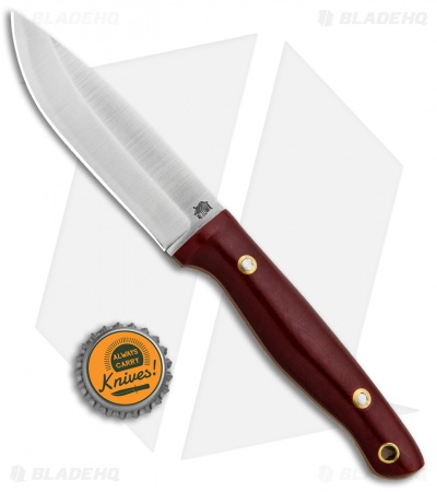 LT Wright Vault Series #4 Fixed Blade Red G-10 w/ Coyote Liners (3.75" Satin A2)