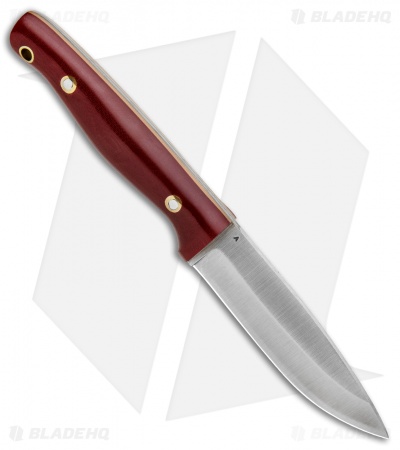 LT Wright Vault Series #4 Fixed Blade Red G-10 w/ Coyote Liners (3.75" Satin A2)
