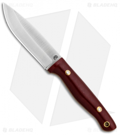 LT Wright Vault Series #4 Fixed Blade Red G-10 w/ Coyote Liners (3.75" Satin A2)