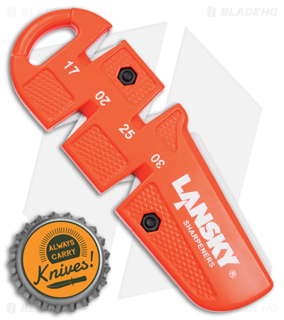 Lansky C-Sharp Carbide/Ceramic Knife Sharpener Orange 