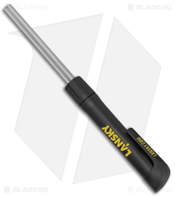 Lansky Diamond Pen Knife Sharpener 600 Grit Retractable (3.5" Sharpening Rod)