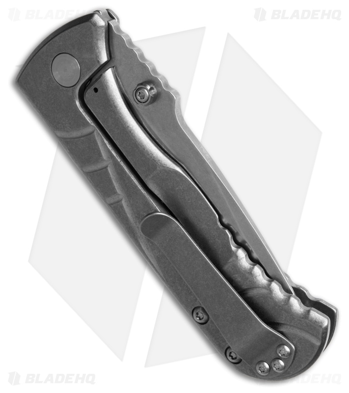 Les George Talos Sweep MagnaCut Frame Lock Knife SW Textured Titanium (3.5" SW)