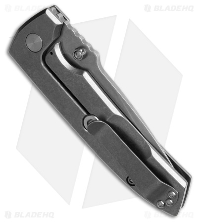 Les George VECP MagnaCut Frame Lock Knife Stonewash Titanium (3.5" SW) VECPSW