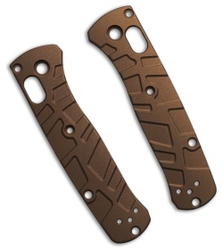Lex Custom International Benchmade Mini Bugout Ti Turtle Scales - Burnt Bronze