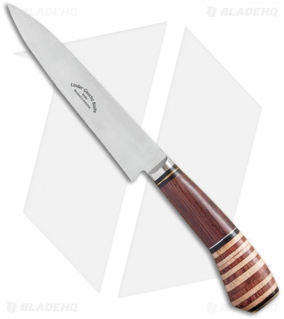 Linder Knives Gaucho 2 Fixed Blade Knife Rosewood/Rubber Wood (5.5" Satin)