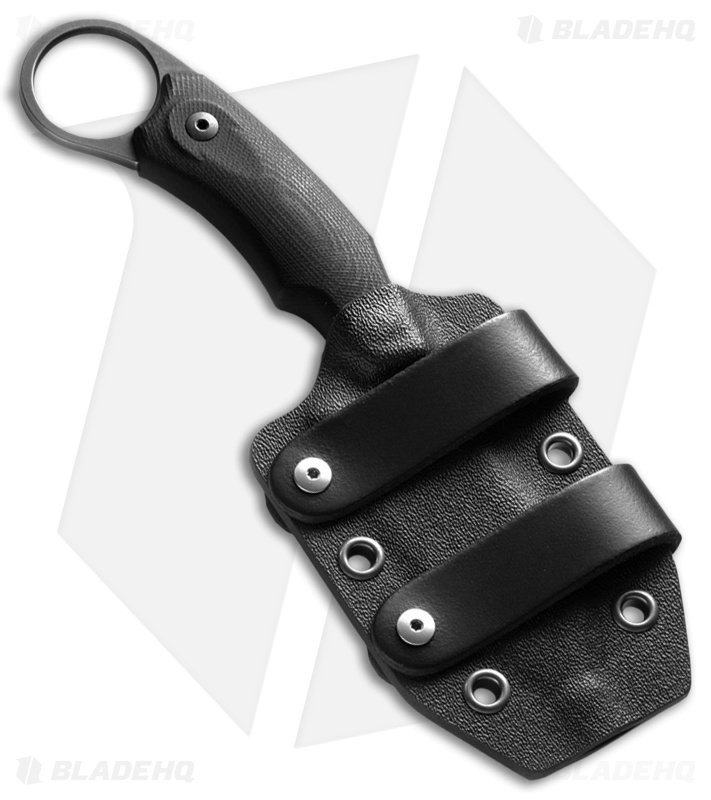 LionSteel Tomasso Rumici H1 Fixed Blade Knife Black G-10 (3.25" Black)