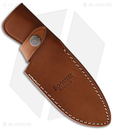 LionSteel M3 Fixed Blade Hunting Knife Green Micarta (4.25" Satin)